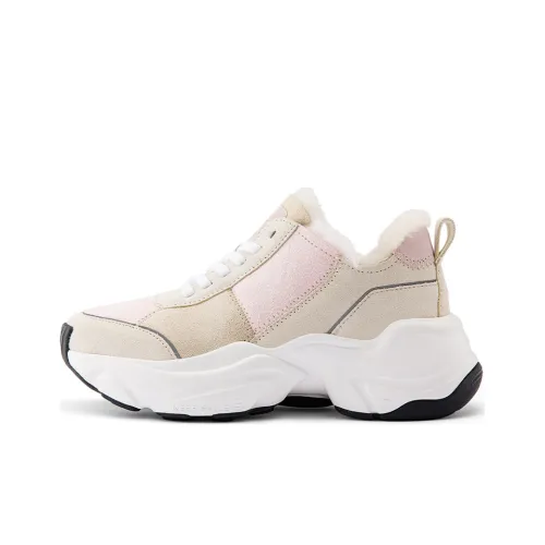 KAPPA Износостойкий Термостойкий Низкий Топ Повседневная Обувь Женская С Перьями Белый