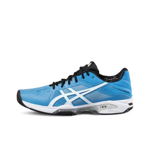 Asics Гель SOLUTION SPEED 3 Clay Low Top Теннисные Кроссовки Мужские Blue