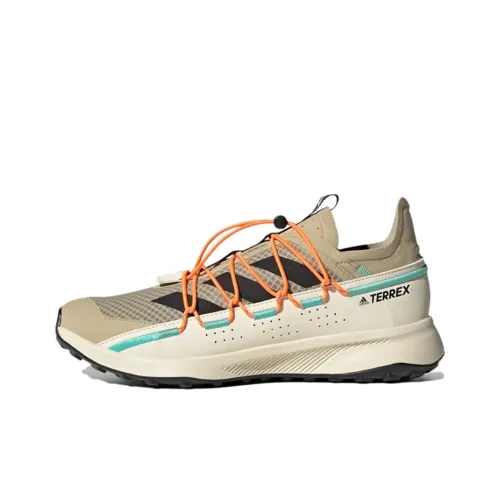 Adidas VOYAGER 21 Противоскользящий Устойчивый к истиранию Легкий Низкий Топ Уличная Обувь Мужская Бежевая