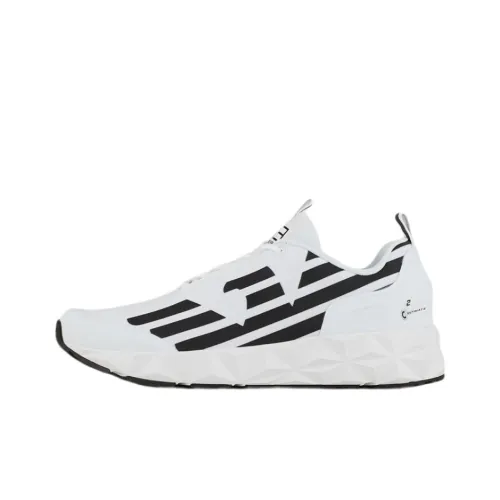 EMPORIO ARMANI Низкий топ Повседневные спортивные кроссовки Унисекс Белый