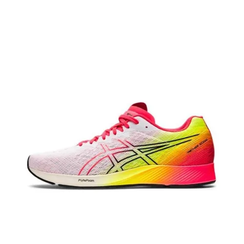 Asics Tartheredge 3 Low Топ Беговые кроссовки Мужские Белый Желтый Розовый