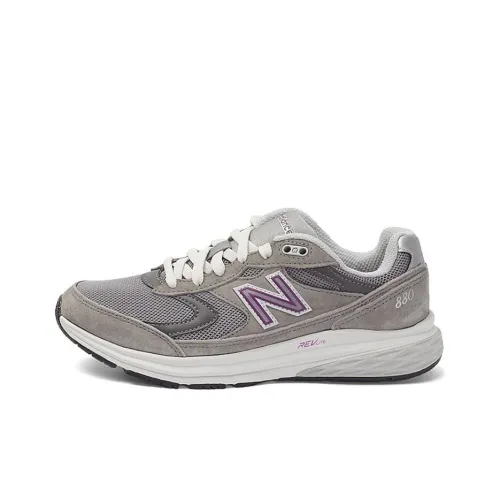 New Balance NB 880 Low Топ Повседневные Беговые Кроссовки Женские Серый Фиолетовый