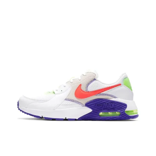 Nike Air Max Excee Low Топ Повседневные Беговые Кроссовки Мужские Белый Оранжевый Синий