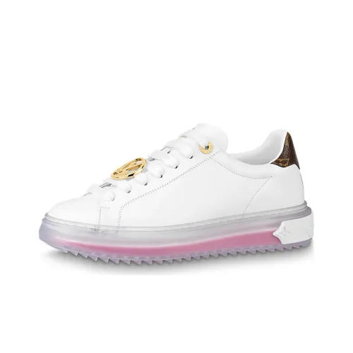 LOUIS VUITTON Time Out Стильные Скейтбординги Женские Белые Розовые