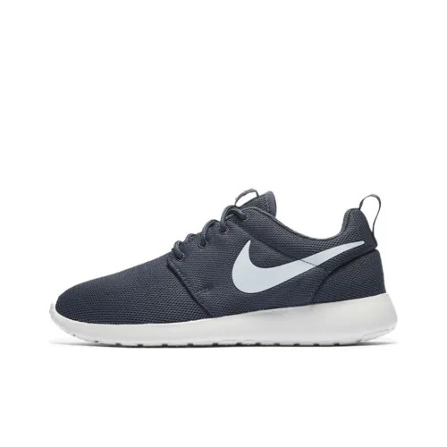 Nike Roshe One Амортизирующие Противоскользящие Износостойкие Дышащие и Легкие Низкие Беговые Кроссовки Женские Синие