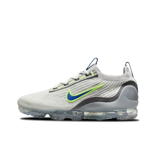 Nike VaporMax 2021 Low Топ Air Cushion Беговые кроссовки Мужские Серый Зеленый