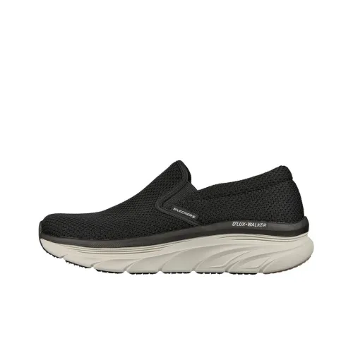 Skechers D'lux Walker Murlino Low Топ Кэжуал Мужской Черный Белый