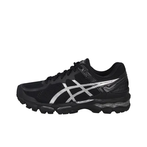 Asics Gel Kayano 22 Low Топ Беговые кроссовки Мужские Черные