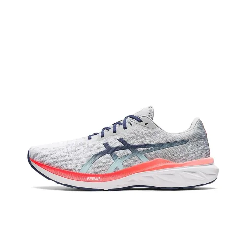 Asics Dynablast 2 Устойчивый к истиранию Дышащий Низкий Топ Повседневная Беговая Обувь Мужская Серый Синий Розовый