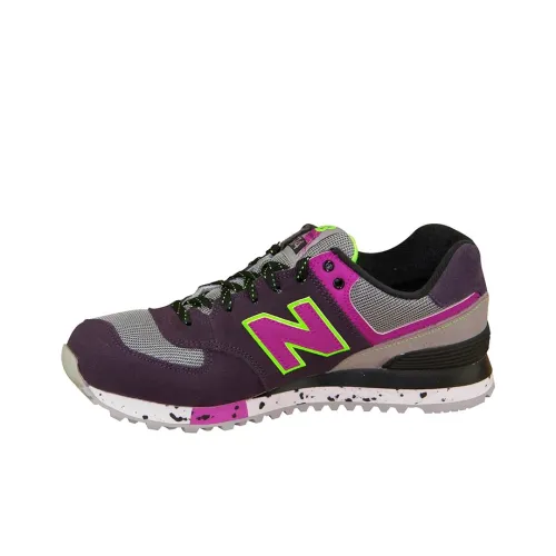 New Balance NB 574 Low Топ Беговые кроссовки Женские Фиолетово-серый