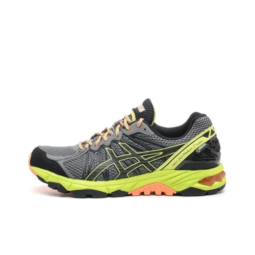 Asics Gel FujiTrabuco 7 Устойчивые к истиранию Низкие Кроссовки для Бега Унисекс Черные Желтые
