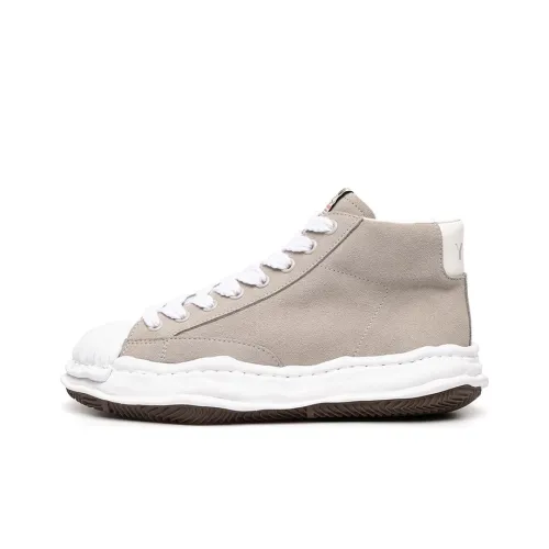 MIHARA YASUHIRO Blakey Оригинальный Подошва Растворение Обувь MID Топ Стильные Скейтбординги Мужской Серый