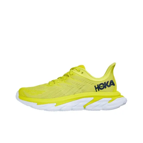 HOKA ONE ONE Clifton Edge Clifton Avant Garde противоскользящие амортизаторы низкий топ беговые кроссовки мужской желтый