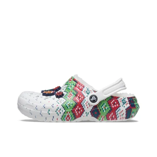 Crocs Classic Clog Sabo Унисекс Белый Зеленый Красный