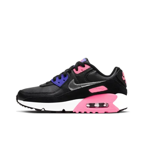 Nike Air Max 90 Low Топ Беговые кроссовки GS Черный Розовый