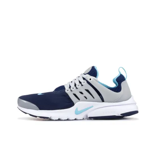 Nike Air Presto Slip Resistant Дышащий Легкий Низкий Топ Повседневная Обувь GS Синий Серый Белый