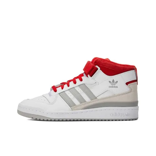 Adidas Originals Forum Mid Топ Скейтборд Кроссовки Унисекс Белый Красный