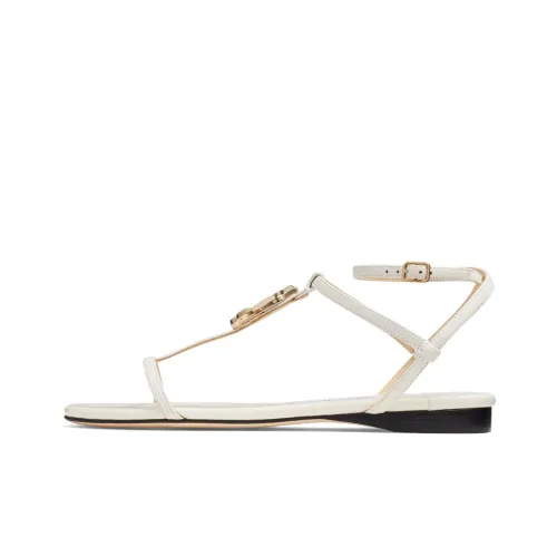 Jimmy Choo Alodie Планшет Один Ремешок Сандалии Женские Белые