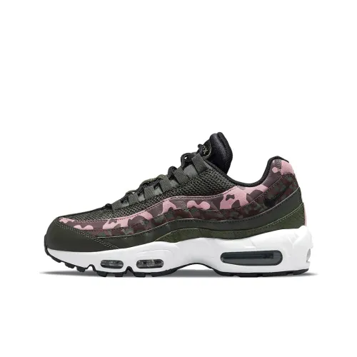 Nike Air Max 95 Low Беговые кроссовки Мужские Черные Зеленые