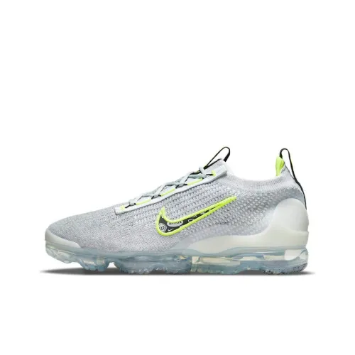 Nike VaporMax 2021 Low Топ Марафон Беговые кроссовки Мужской Серый Зеленый
