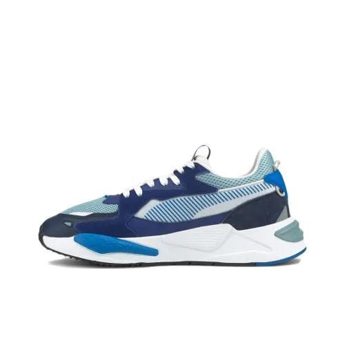 PUMA RS Z Z-Shock Absorbers Slip-Resistant Abrasion-Resistant Low Top Casual Running Shoes Unisex Blue White