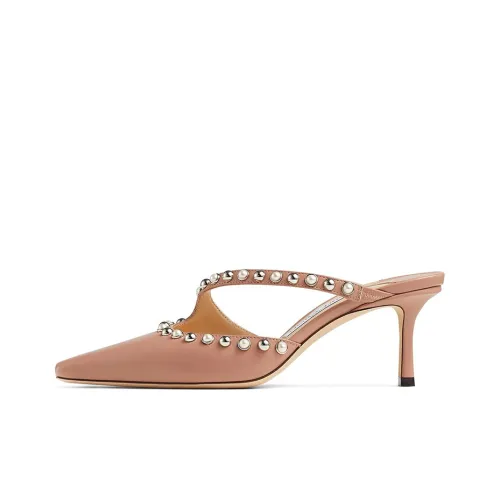 Jimmy Choo Резиновая подошва Домашние тапочки Женские Розовый