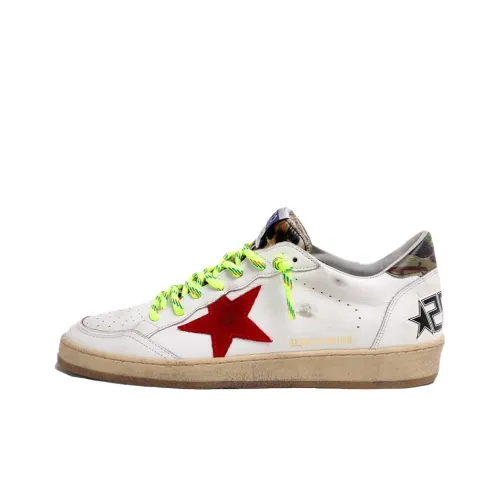 Golden Goose Ball Star Стильные Скейтбординги Мужской Белый Красный Зеленый Потертый Позиционирование Стиль