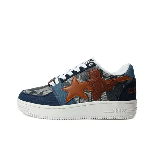 COACH x A BATHING APE BAPE STA Стильные Скейтборды Мужские Синие