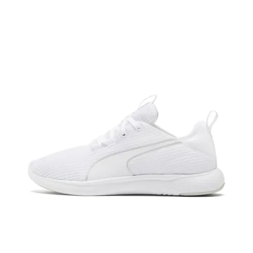 PUMA Axelion Амортизация и Дышащий Низкий Топ Марафон Беговые Кроссовки Женские Белые