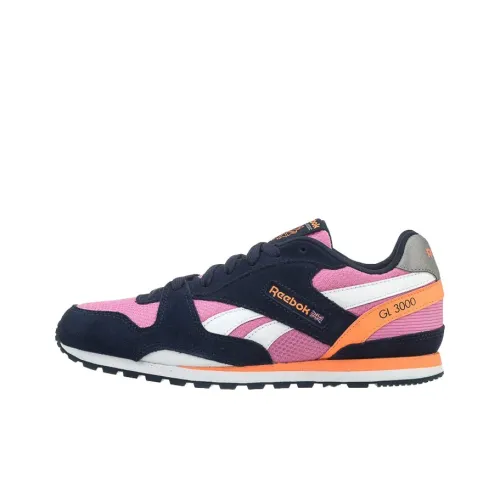 Reebok GL 3000 Low Топ Беговые кроссовки Женские Синий Розовый Пэчворк