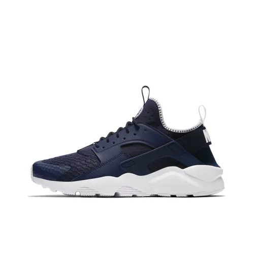 Nike Air Huarache Run Амортизация Противоскользящий Покрытие Баланс Низкий Топ Беговые кроссовки Мужской Полночный синий