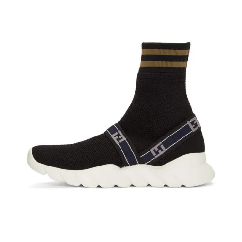 FENDI Повседневные Высокие Кеды Женские