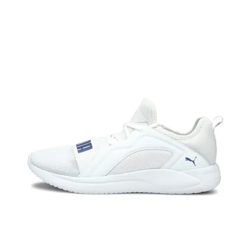PUMA Shock Absorbers Slip-Resistant Abrasion-Resistant Low Top Casual Running Shoes Men's White PUMA Shock Absorbers Противоскользящие устойчивые к истиранию низкий топ повседневные беговые кроссовки мужской белый