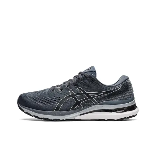 Asics Gel Kayano 28 Low Топ Беговые кроссовки Мужские Серый Белый