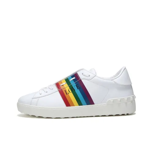 Valentino Открыто Низкий Топ Стильный Скейтбординг Мужской Радужный