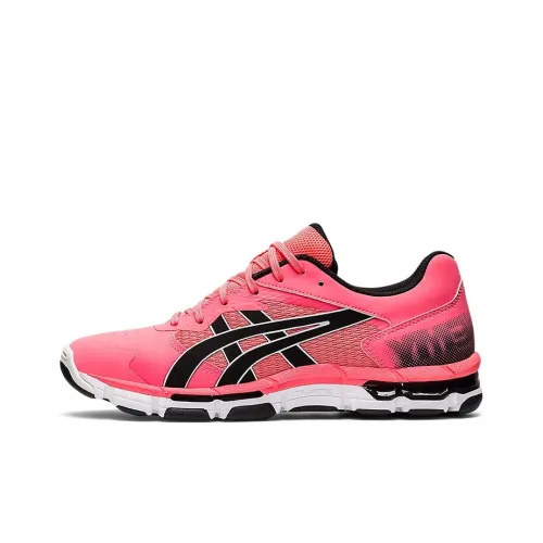 Asics Gel Netburner ACADEMY 8 Устойчивые к истиранию Низкие Кроссовки для бега Женские Розовые Черные
