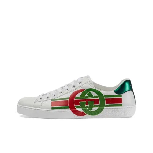 GUCCI Ace Стильные Скейтбординги Мужской Белый