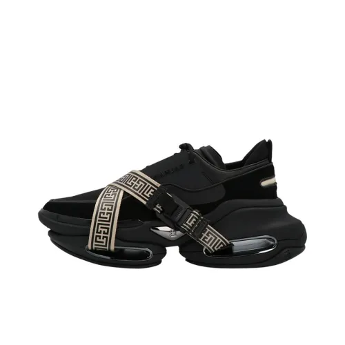 BALMAIN Низкий топ Повседневная обувь Мужская Черная