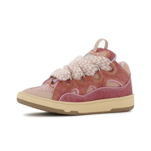 Lanvin Curb Low Топ Скейтборд Кроссовки Женские Розовые