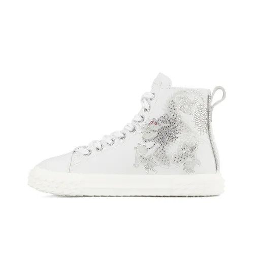 Giuseppe Zanotti GZ Blabber Высокие Кроссовки для скейтбординга Женские Белые