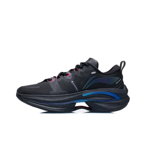 LiNing WuShi 5S 1,0 Противоскользящие Устойчивые к износу Низкий Топ Беговые кроссовки Женские Черные