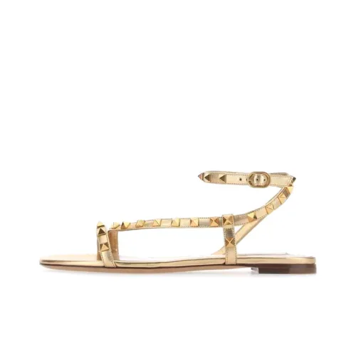 Valentino Rockstud GARAVANI One Ремешок Сандалии Женские Золотые