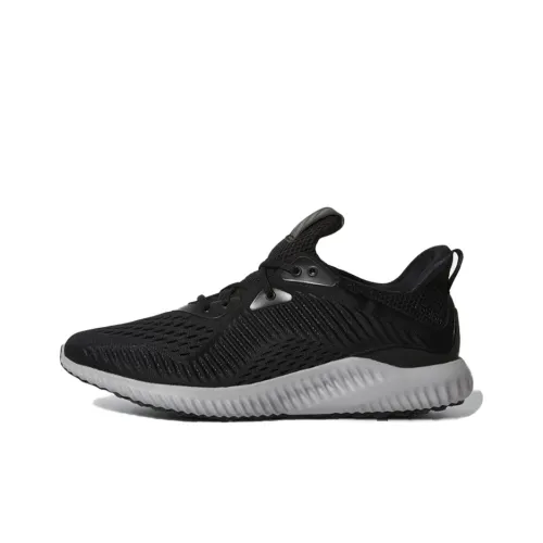 Adidas AlphaBounce EM M Амортизирующие подошва противоскользящие низкий топ беговые кроссовки унисекс черный серый