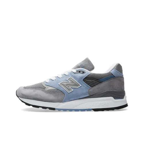 New Balance NB 998 Low Топ Беговые кроссовки Унисекс Серый Синий