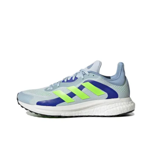 Adidas Solar Glide 4 Устойчивый к истиранию Противоскользящий Низкий Топ Беговые кроссовки Женские Синий