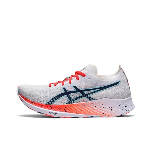 Asics Magic Speed 1,0 Low Топ Беговые кроссовки Женские Белый Оранжевый