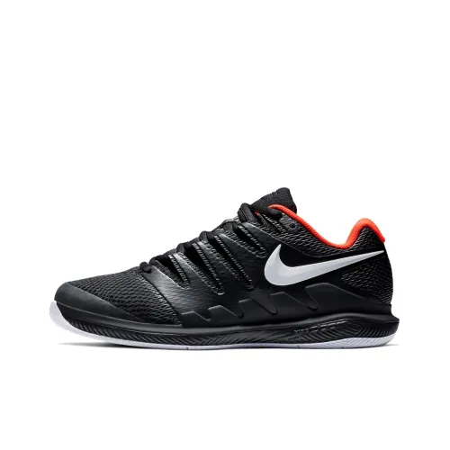 Nike Air Zoom Vapor X Anti-slip Lightweight Low-top Tennis Shoes Unisex Black Red Найк Эйр Зум Вапор X Анти-скользящий Легкий Низкий Топ Теннисные Кроссовки Унисекс Черный Красный