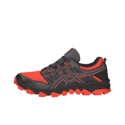 Asics Gel FujiTrabuco 7 Кроссовки для трейлраннинга Мужские Красный Черный