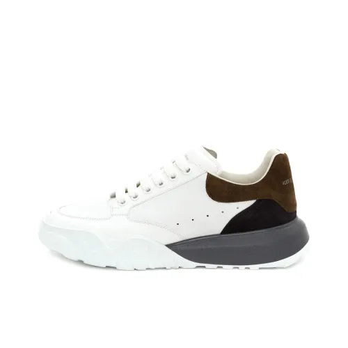 Alexander McQueen Court Trainer Low Топ Беговые кроссовки Мужской Белый