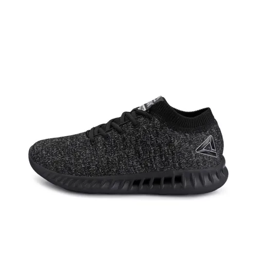 PEAK Low Top Беговые кроссовки Мужские Темно-черные
